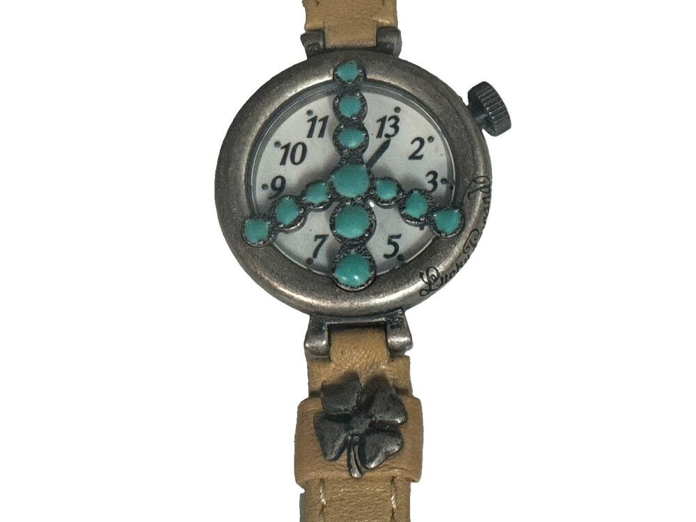Lucky Brand Peace Sign Watch Womens. New Battery Installed